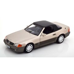 1:18 Масштабная модель MERCEDES-BENZ 500SL Cabriolet (R129) с тентом 1989 Smoke Silver Metallic