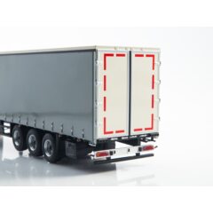 1:43 Масштабная модель Полуприцеп НЕФАЗ-93341, серый