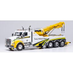 1:43 Масштабная модель эвакуатор KENWORTH T880 2018 White/Yellow