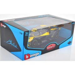 1:18 Масштабная модель BUGATTI Bolide 2020 Yellow/Metallic Grey