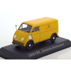 1:43 Масштабная модель DKW F89L фургон "Deutsche Bundespost" 1952 Yellow