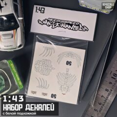 1:43 Декали Need for Speed Most Wanted " Webster Corvette C6 "