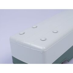 1:43 Масштабная модель Полуприцеп МАЗ-5217, (серый/зеленый)