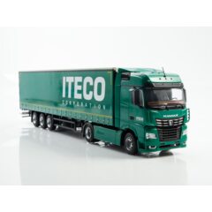 1:43 Масштабная модель КАМАЗ-54901 с полуприцепом НЕФАЗ-93341 Iteco