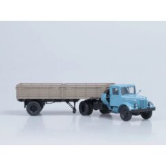 1:43 Масштабная модель МАЗ-200В + МАЗ-5215 (голубой/коричневый)