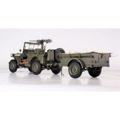 1:8 Масштабная модель JEEP Willys 4х4 USA с прицепом и противотанковой пушкой 1943 Olive Green