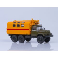 1:43 Масштабная модель ЗИЛ-131 кунг МТО-АТ (хаки-оранжевый)