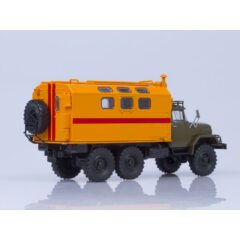 1:43 Масштабная модель ЗИЛ-131 кунг МТО-АТ (хаки-оранжевый)