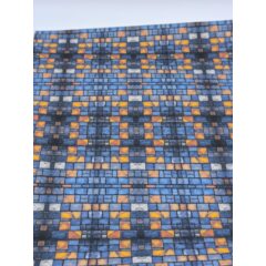 Самоклеющаяся текстура тротуарной плитки №5 (мелкая), для макетов, лист А4