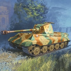 1:72 Сборная модель Техника и вооружение  German King Tiger “Henschel Turret”