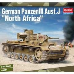 1:35 Сборная модель Техника и вооружение  Panzer III Ausf. J "North Afrika"