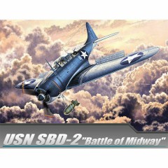 1:48 Сборная модель Авиация  SBD-2 Dauntless 'Battle of Midway'
