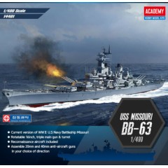 1:400 Сборная модель Флот  U.S. Navy Battleship USS Missouri BB-63