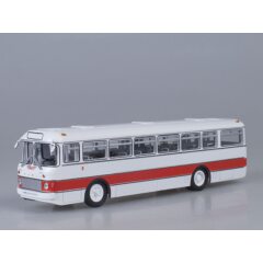 1:43 Масштабная модель Автобус Икарус-556, бело-красный