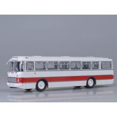 1:43 Масштабная модель Автобус Икарус-556, бело-красный