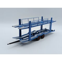 1:43 Масштабная модель MAN 19.320 с прицепом-автовозом 1970 Blue