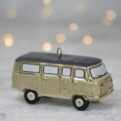 Елочная игрушка "Буханка" с темной крышей