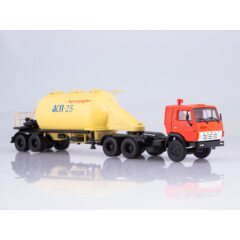 1:43 Масштабная модель КАМАЗ-54112 с полуприцепом-муковозом АСП-25