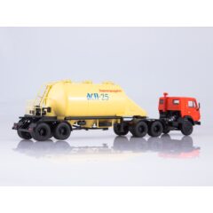 1:43 Масштабная модель КАМАЗ-54112 с полуприцепом-муковозом АСП-25