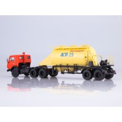 1:43 Масштабная модель КАМАЗ-54112 с полуприцепом-муковозом АСП-25