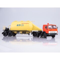 1:43 Масштабная модель КАМАЗ-54112 с полуприцепом-муковозом АСП-25