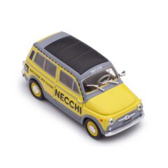 1:43 Масштабная модель FIAT 500 Giardiniera 1960 швейные машины Necchi желтый с черным