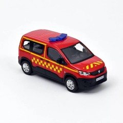 1:43 Масштабная модель PEUGEOT Rifter "Pompiers" (пожарный) 2019