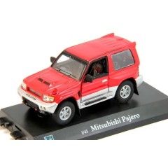 1:43 Масштабная модель Mitsubishi Pajero (silver, red)
