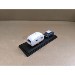 1:72 Масштабная модель Mini Cooper с прицепом