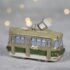 Елочная игрушка "Трамвай - Ленинград" с зеленой полосой