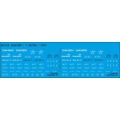 1:87 Набор декалей для Электропоезда ЭД4М, Наши поезда №24,25