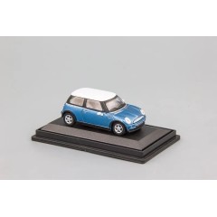 1:72 Масштабная модель New Mini Cooper (blue/white) box
