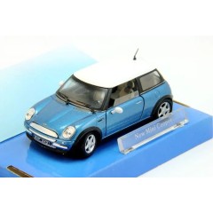1:43 Масштабная модель New Mini Cooper (bluel / white)