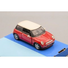1:43 Масштабная модель New Mini Cooper (red/ white)