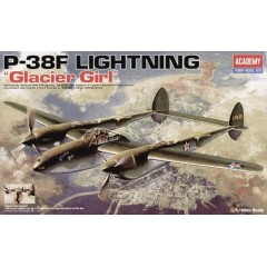 1:48 Сборная модель Авиация  P-38F Lightning "Glacier Girl"