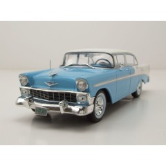 1:24 Масштабная модель CHEVROLET Bel Air 1956 Light Blue/White