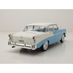 1:24 Масштабная модель CHEVROLET Bel Air 1956 Light Blue/White