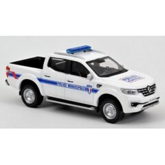 1:43 Масштабная модель RENAULT Alaskan пикап 4x4 "Police Municipale" (муниципальныя полиция Франции) 2018