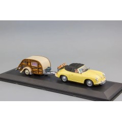 1:43 Масштабная модель Porsche 356B cabrio c прицепом-кемпером Summer Coach