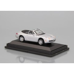 1:72 Масштабная модель Porsche 911 Cabriolet (silver) box