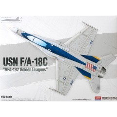 1:72 Сборная модель Авиация  USN F/A-18C Hornet "VFA-192 Golden Dragons"