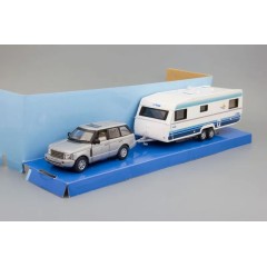 1:43 Масштабная модель Range Rover + прицеп-кемпер Polar 730