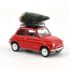 1:18 Масштабная модель FIAT 500 L "Christmas Edition" (Ёлка и подарки на крыше) 1968 Red Christmas