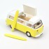 1:43 Масштабная модель VW T2 Combi Camper Van с досками для серфинга 1973 Yellow