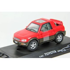 1:43 Масштабная модель Toyota RAV-4 (I) 3-dr, soft top, red