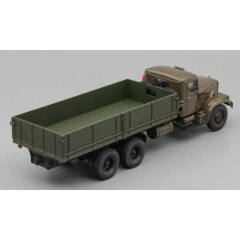 1:43 Масштабная модель КРАЗ 257Б бортовой (1969-1977), серо-зеленый