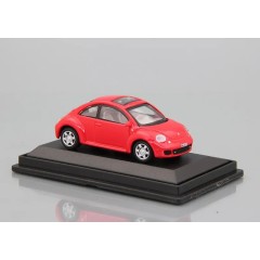 1:72 Масштабная модель Volkswagen Beetle Turbo S (2002) red, box