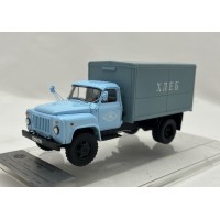 1:43 Масштабная модель Автомобиль-фургон ГЗСА-3704 "Хлеб", 1985 г.