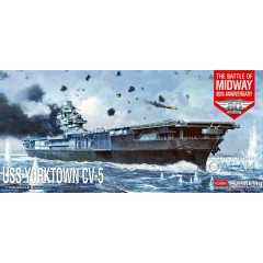 1:700 Сборная модель Флот  USS Yorktown CV-5 The Battle of Midway 80th anniversary