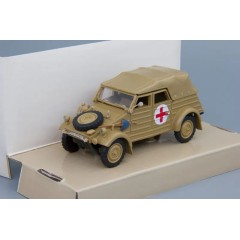 1:43 Масштабная модель VW Kubelwagen санитарный, песочный (тент поднят)